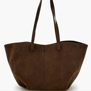 EUC Forever 21 Brown  FAUXSuede Tote Bag